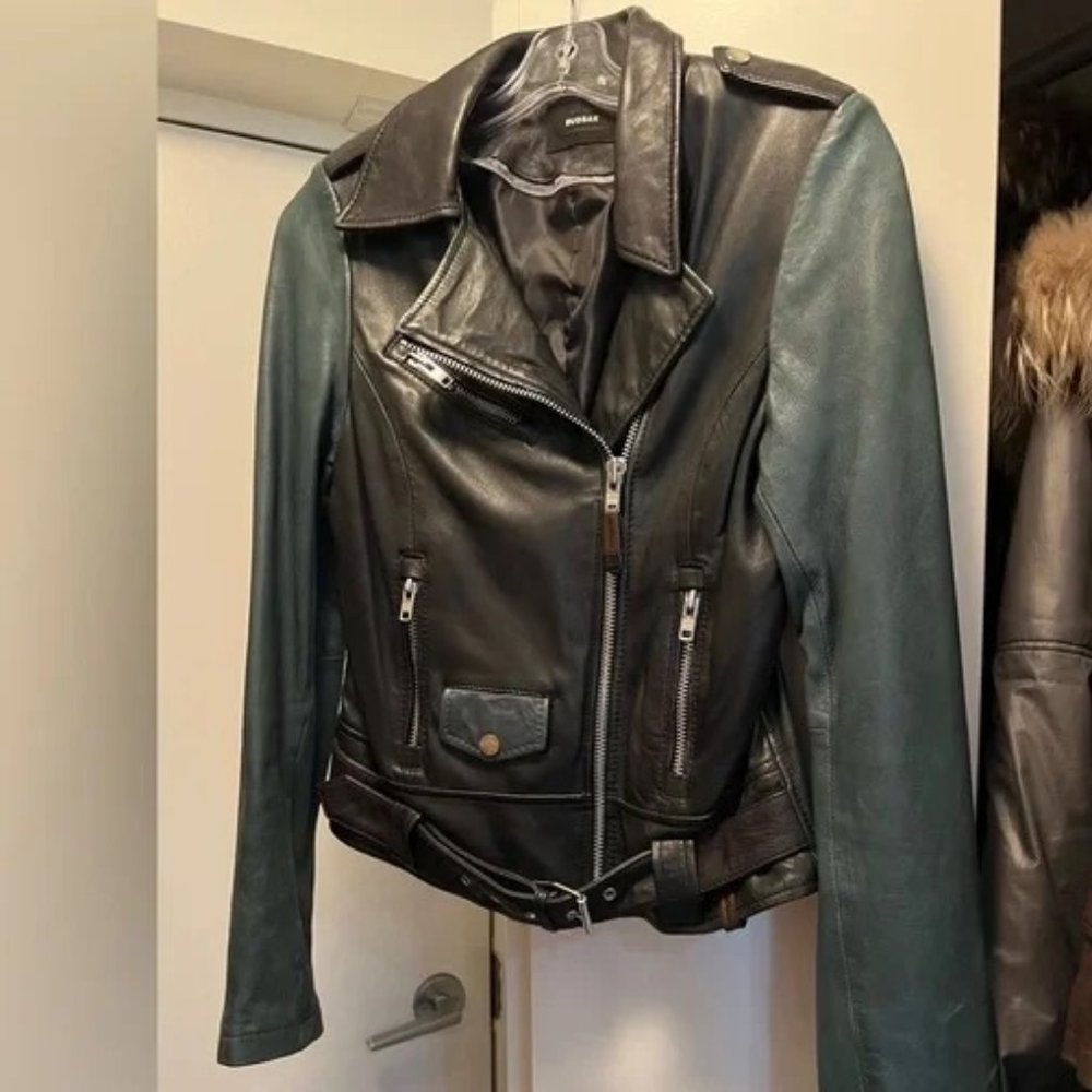 Rudsak leather Moto jacket like new, mint condition, Size Small